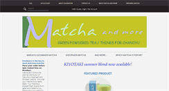 Desktop Screenshot of matchaandmore.com